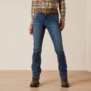 Ariat Rebar High Rise Straight Blue Jeans 28R